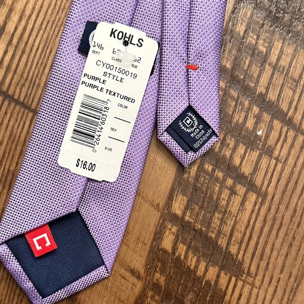 CHAPS Lavender Micro-Pattern Boy’s Neck Tie great SPRING color